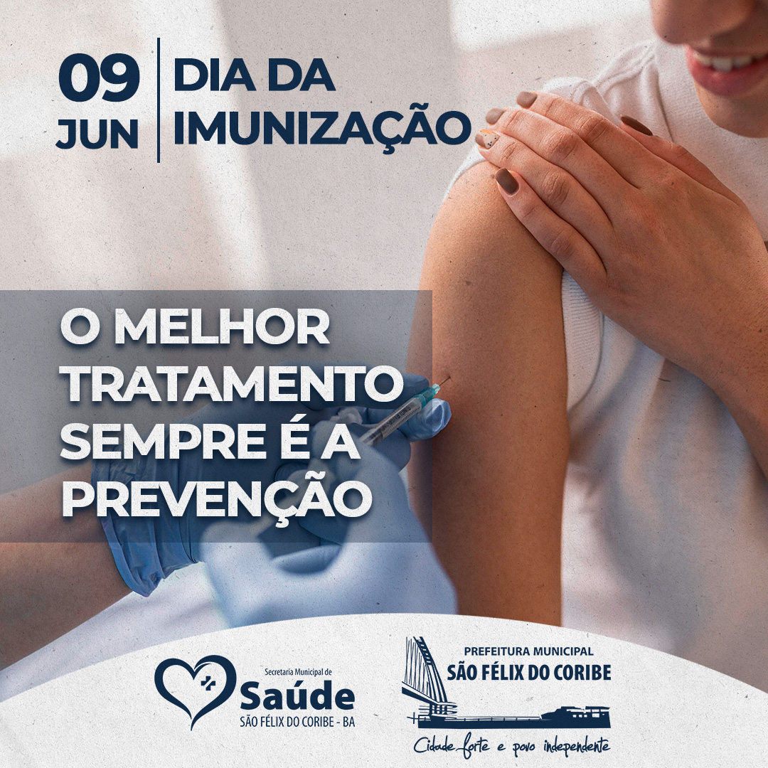 09 de Junho Dia da Imunização