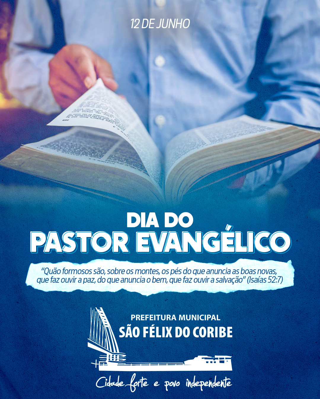 12 DE JUNHO - DIA DO PASTOR EVANGÉLICO