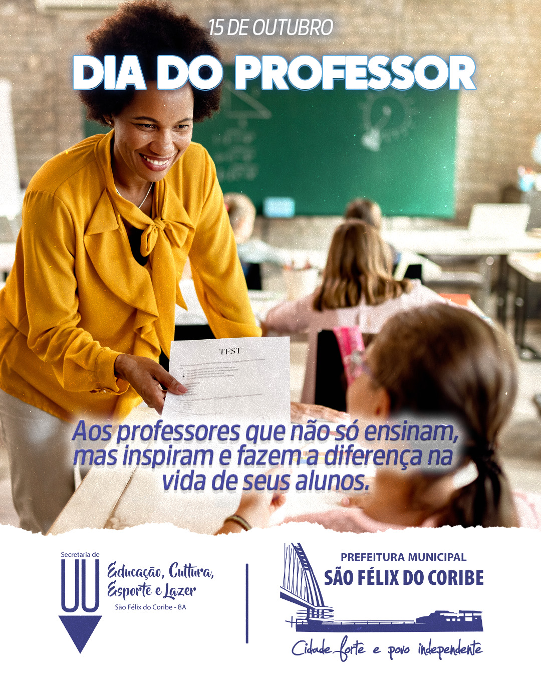 15 DE OUTUBRO - DIA DO PROFESSOR